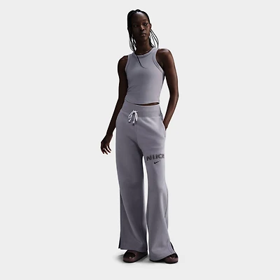 Women's Nike Sportswear Phoenix Fleece High-Waisted Wide-Leg Logo Pants