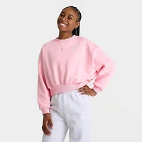 Girls' Big Kids' Nike Sportswear Club Fleece Boxy Crewneck Sweatshirt