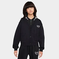 Girls' Big Kids' Nike Sportswear Club Fleece Cardigan