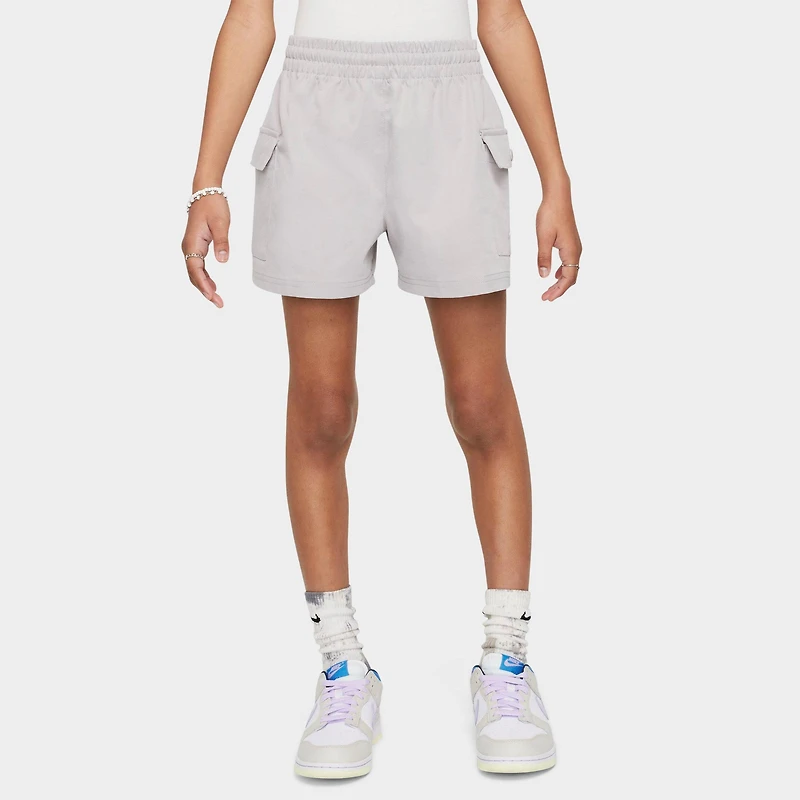 Girls' Big Kids' Nike Sportswear Woven Cargo Shorts