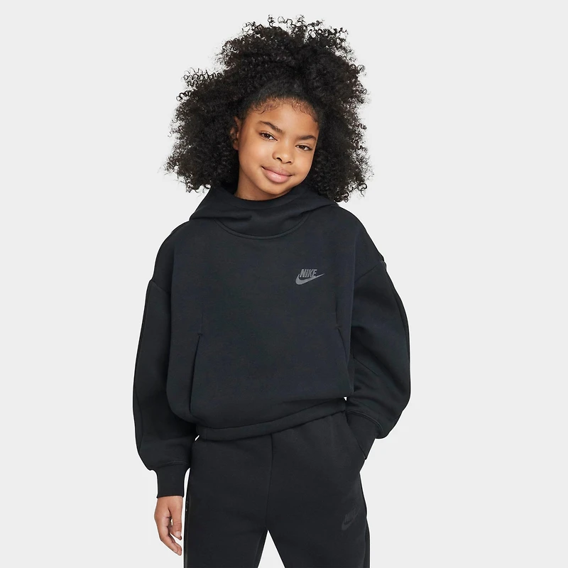 Girls' Big Kids' Nike Sportswear Tech Fleece Oversized Hoodie