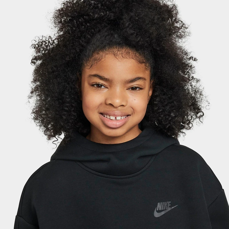 Girls' Big Kids' Nike Sportswear Tech Fleece Oversized Hoodie