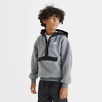 Big Kids' Nike Club Fleece Winterized Quarter-Zip Hoodie