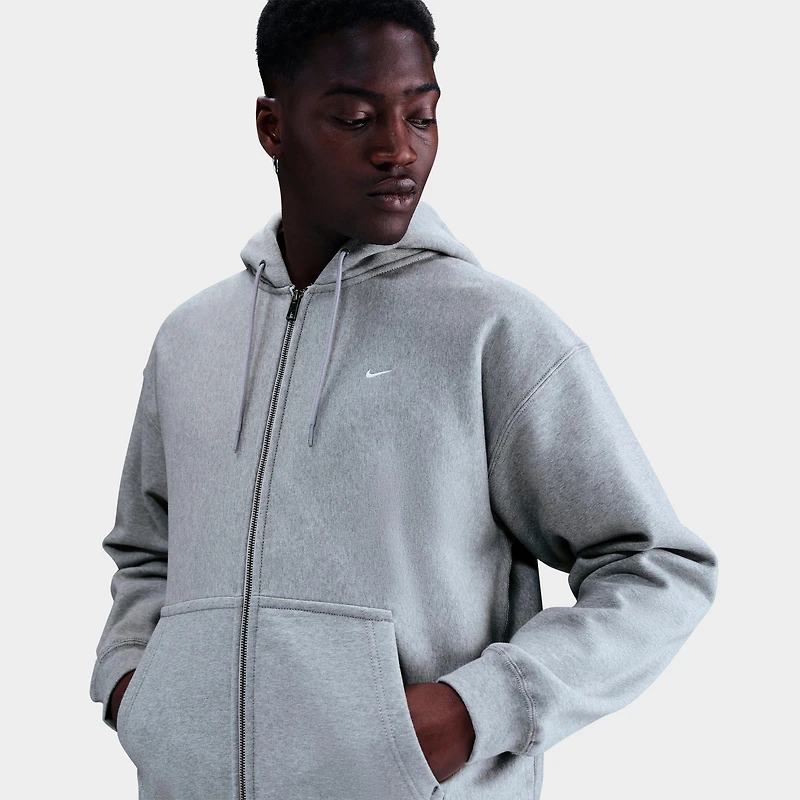 Men's Nike Solo Swoosh Fleece Full-Zip Hoodie