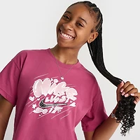 Girls' Big Kids' Nike Sportswear Doodle T-Shirt
