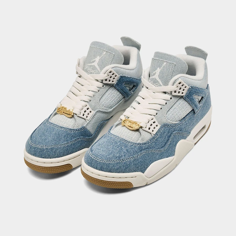 Women's Air Jordan Retro 4 Textile Casual Shoes