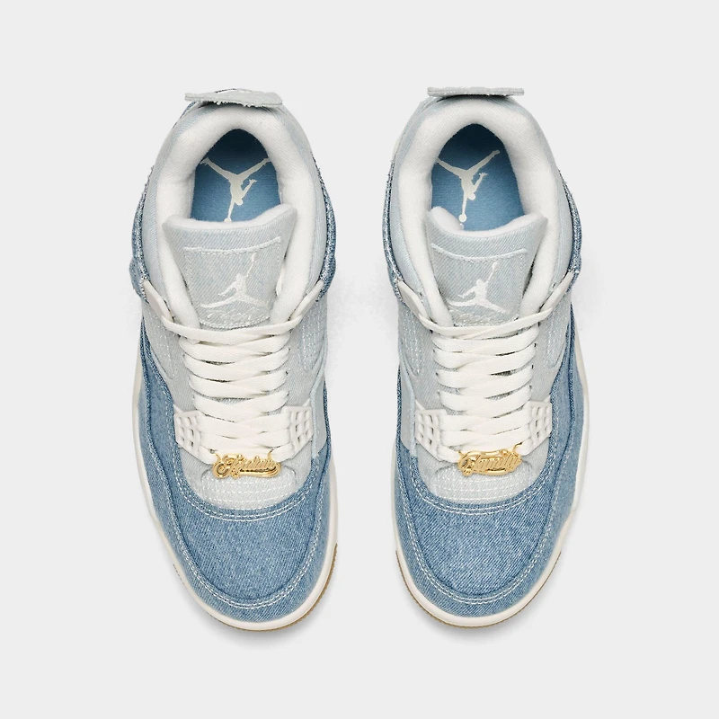 Women's Air Jordan Retro 4 Textile Casual Shoes