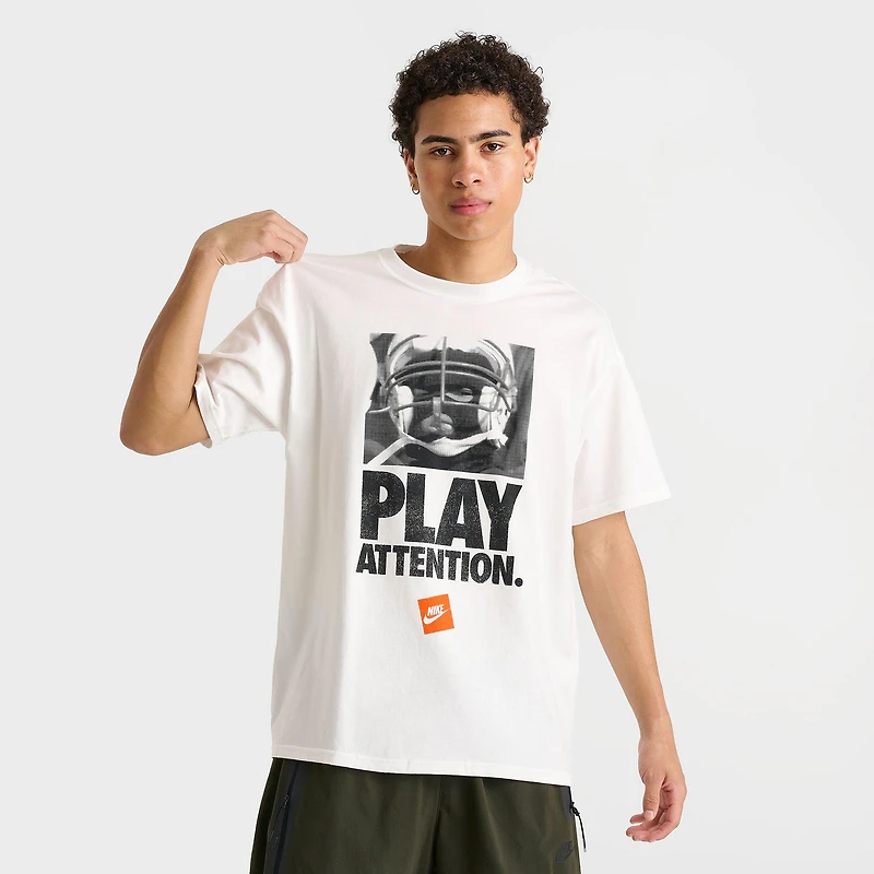 Men's Nike Sportswear Play Attention Graphic T-Shirt