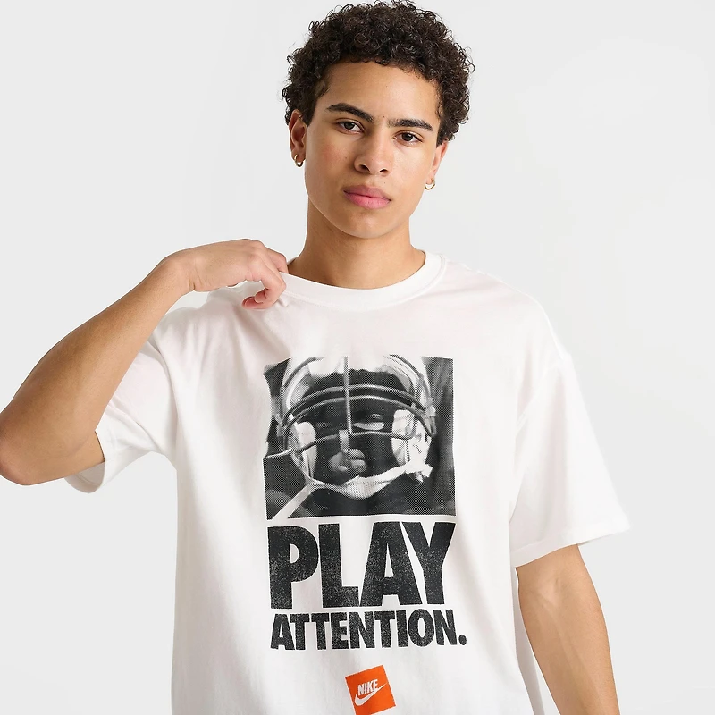 Men's Nike Sportswear Play Attention Graphic T-Shirt