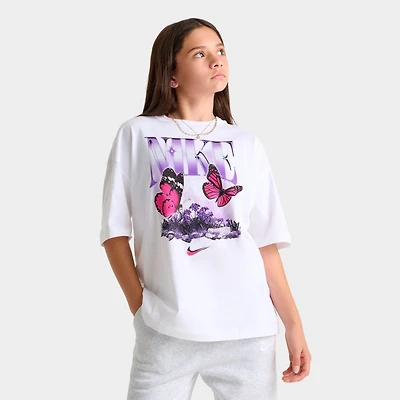 Girls' Big Kids' Nike Sportswear Butterfly Graphic T-Shirt