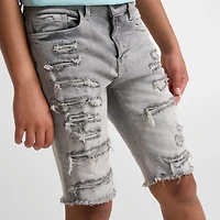 Big Kids' Jordan Craig Ripped Denim Shorts