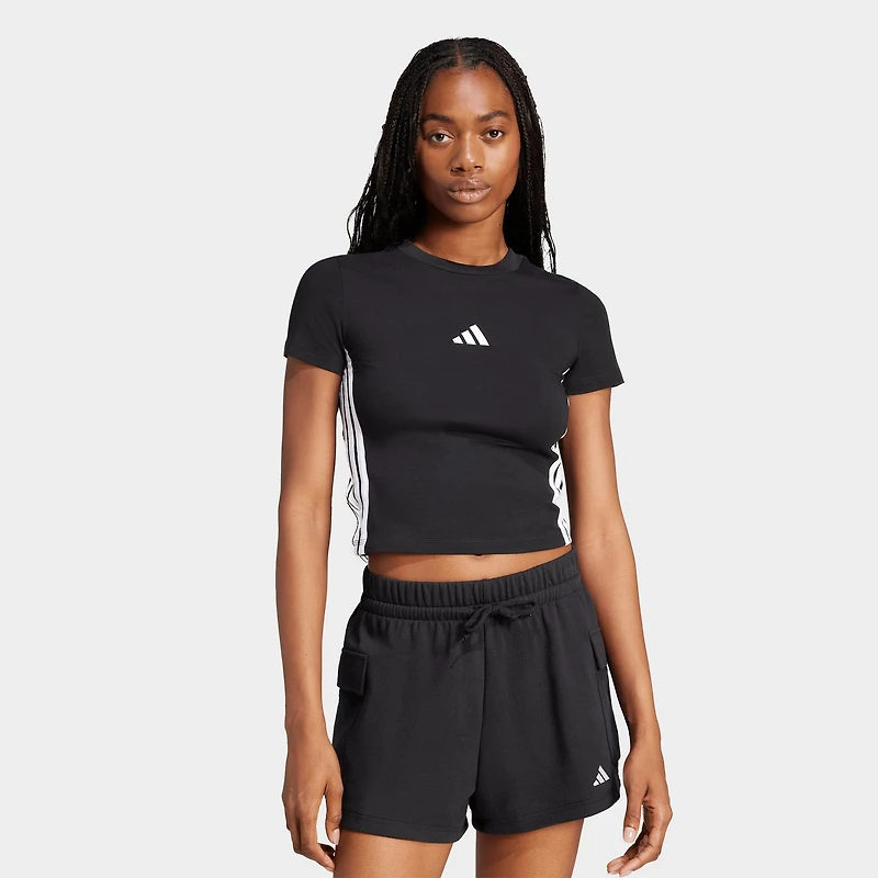 Women's adidas Sportswear Essentials 3-Stripes Slim Baby T-Shirt