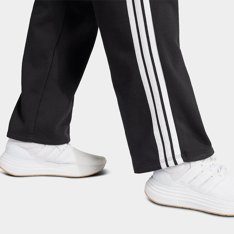 Women's adidas Essentials 3-Stripes Fleece Open Hem Pants