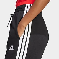 Women's adidas Essentials 3-Stripes Fleece Open Hem Pants