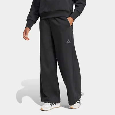 Women's adidas All SZN Fleece Loose Wide-Leg Pants