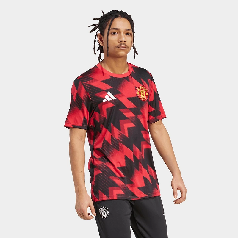 Men's adidas Manchester United 25-26 Pre-Match Soccer Jersey