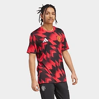 Men's adidas Manchester United 25-26 Pre-Match Soccer Jersey