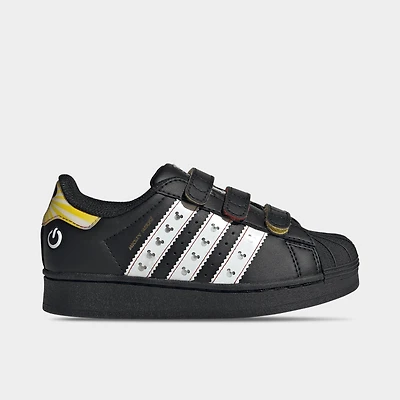Little Kids' adidas Originals x Disney Mickey Mouse Superstar LED Lights Comfort Closure Casual Shoes