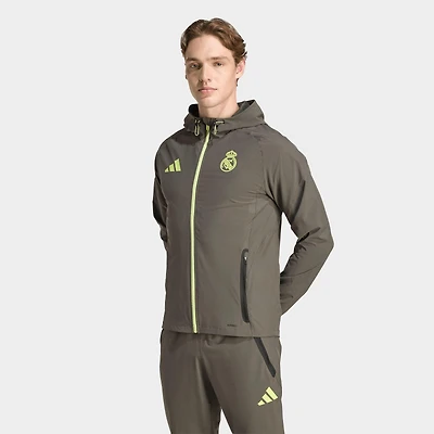 Men's adidas Real Madrid Tiro 25 Competition Vis Tech Travel Jacket