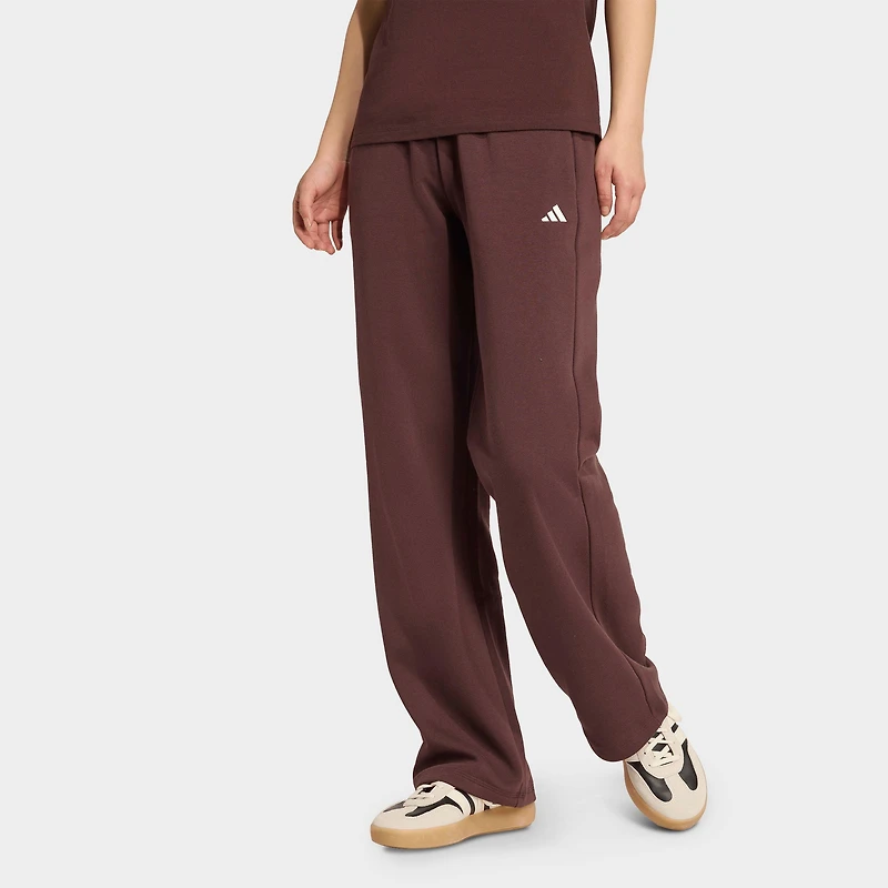 Women's adidas Essentials Small Logo Feel Cozy Open-Hem Pants