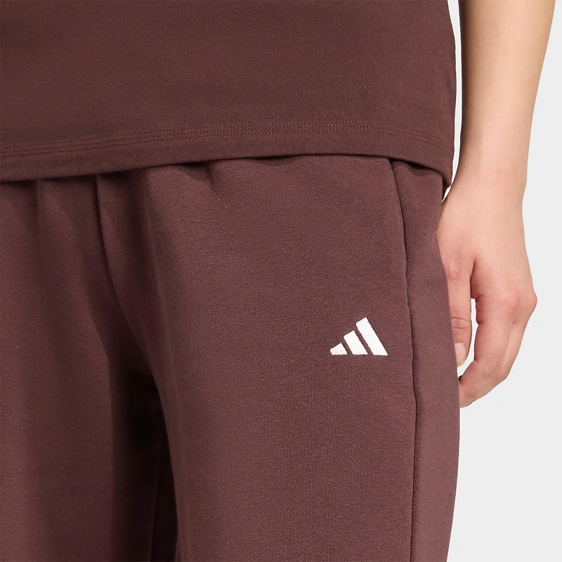 Women's adidas Essentials Small Logo Feel Cozy Open-Hem Pants