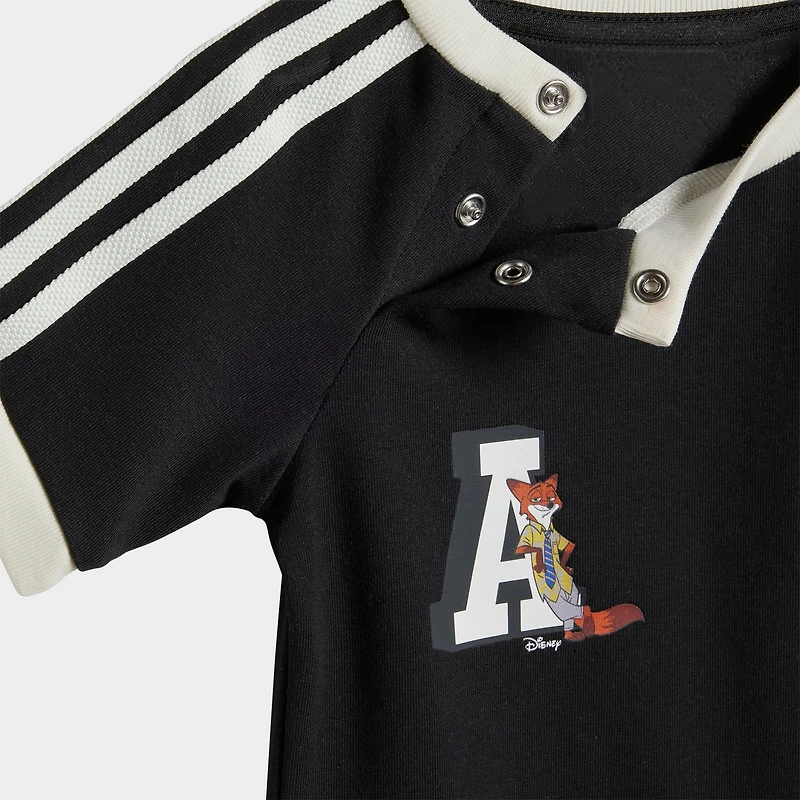 Infant adidas Originals x Disney Zootopia 3-Stripes Bodysuit