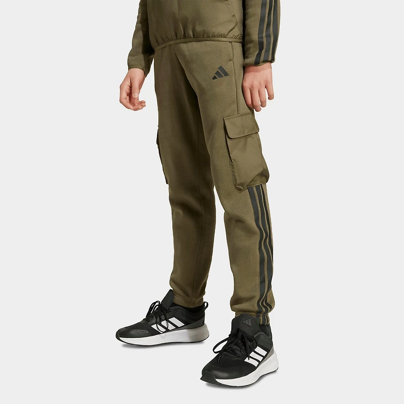 Big Kids' adidas Utility Pack Fleece Cargo Jogger Pants