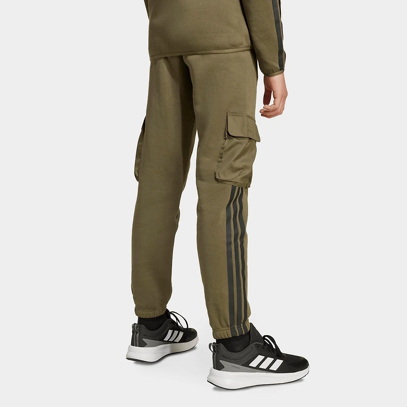 Big Kids' adidas Utility Pack Fleece Cargo Jogger Pants