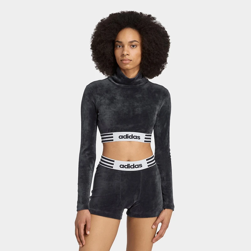 Women's adidas Originals Winterized Long-Sleeve Crop T-Shirt