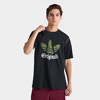 Men's adidas Originals Distressed Trefoil Graphic T-Shirt