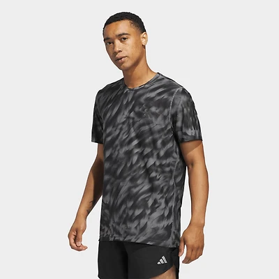 Men's adidas Own The Run Allover Print T-Shirt