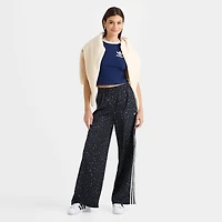 Women's adidas Originals Leopard Wide-Leg Satin Pants