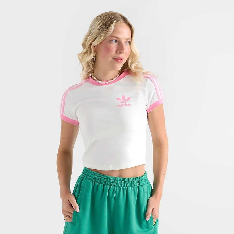 Women's adidas Originals 3 Stripes Slim Baby T-Shirt