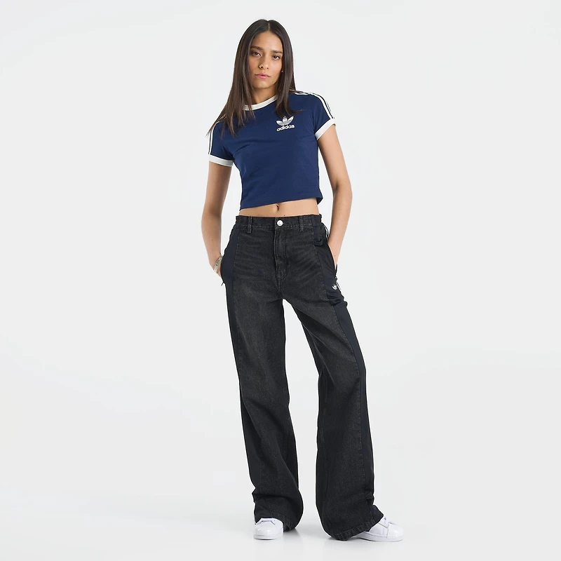 Women's adidas Originals Athletic Dept Firebird Denim Jogger Pants