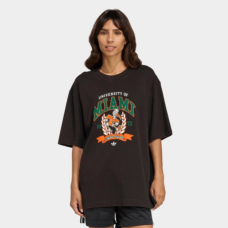 Women's adidas Originals Miami Hurricanes Graphic T-Shirt