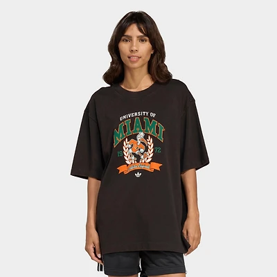 Women's adidas Originals Miami Hurricanes Graphic T-Shirt