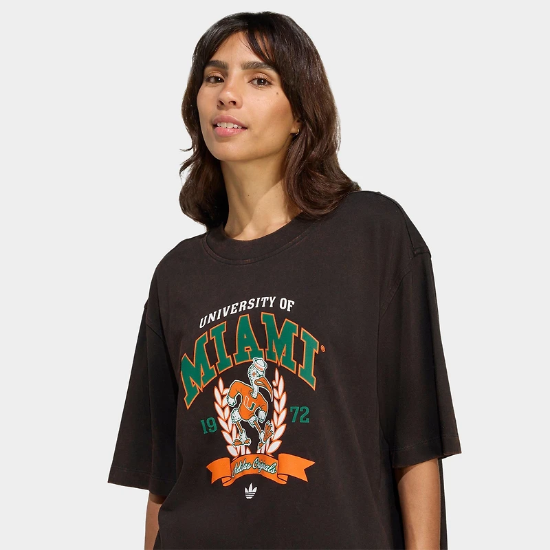 Women's adidas Originals Miami Hurricanes Graphic T-Shirt