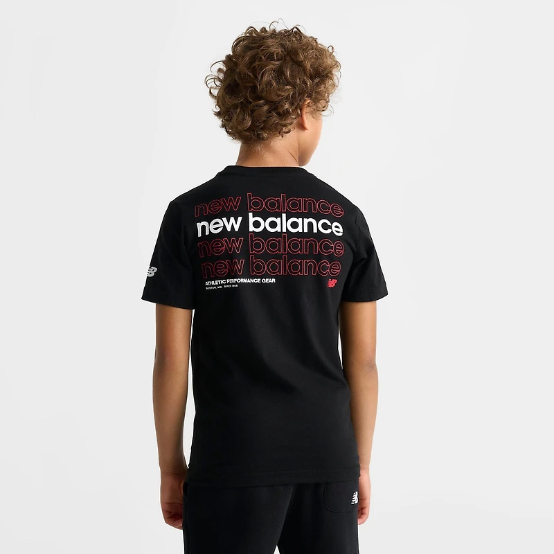 Big Kids' New Balance Linear Back Logo T-Shirt