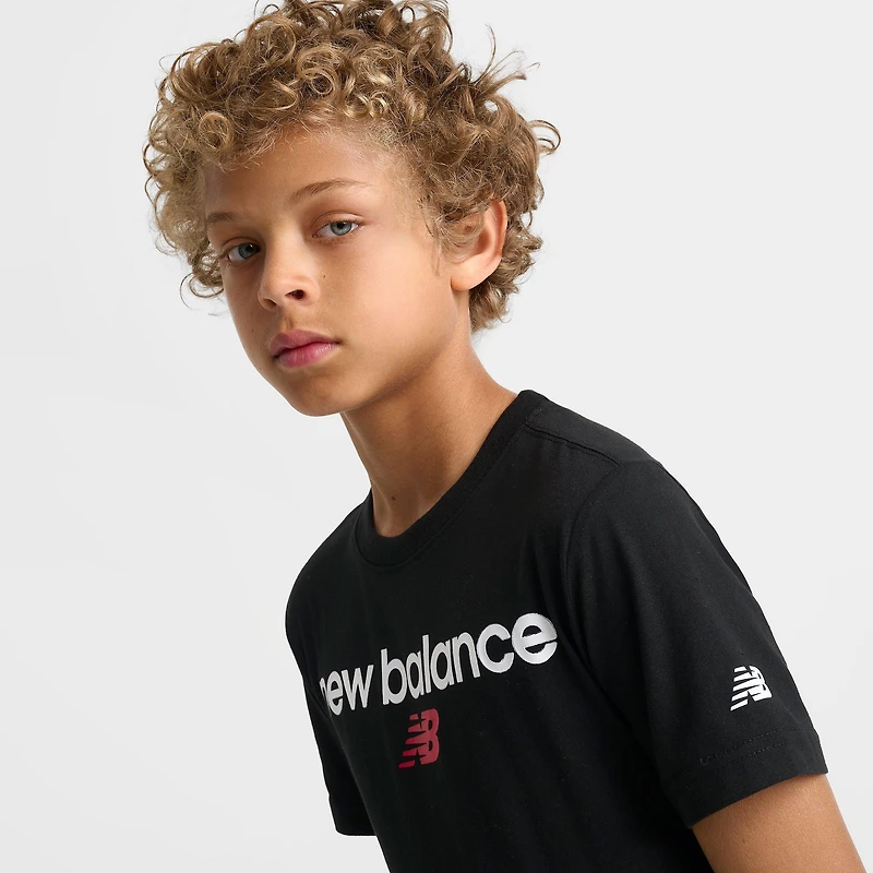 Big Kids' New Balance Linear Back Logo T-Shirt