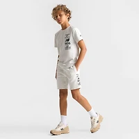 Big Kids' New Balance Stacked Logo Fleece Shorts
