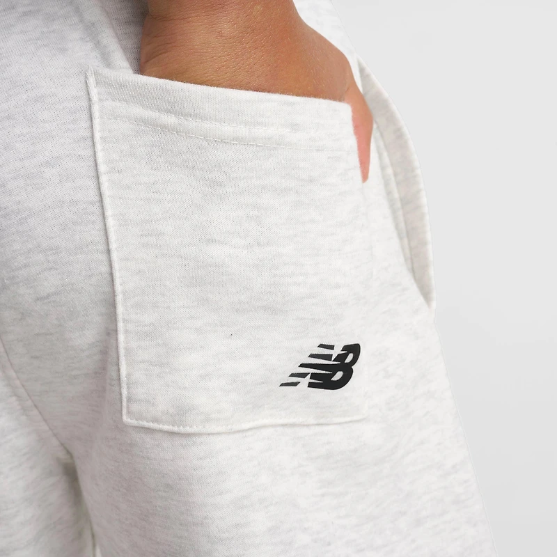 Big Kids' New Balance Stacked Logo Fleece Shorts