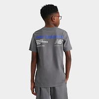 Big Kids' New Balance Linear Logo Back Hit T-Shirt