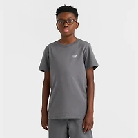 Big Kids' New Balance Linear Logo Back Hit T-Shirt