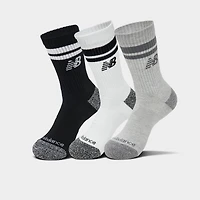 New Balance Active Lifestyle Striped Crew Socks (3-Pack)