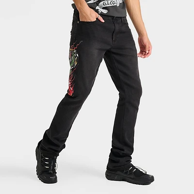 Men's Ed Hardy Cobra Denim Slim Taper Jeans