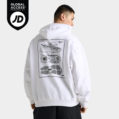 Men's New Balance 9060 Sketch Graphic Fleece Pullover Hoodie