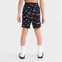 Big Kids' Nike Swoosh Allover Print Swim Shorts