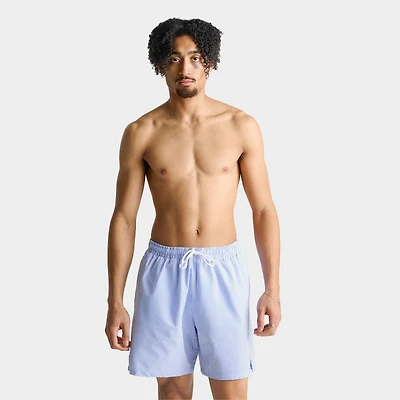 Men's Nike Swim Breaker Seersucker Ripple Brief-Lined 7" Volley Shorts