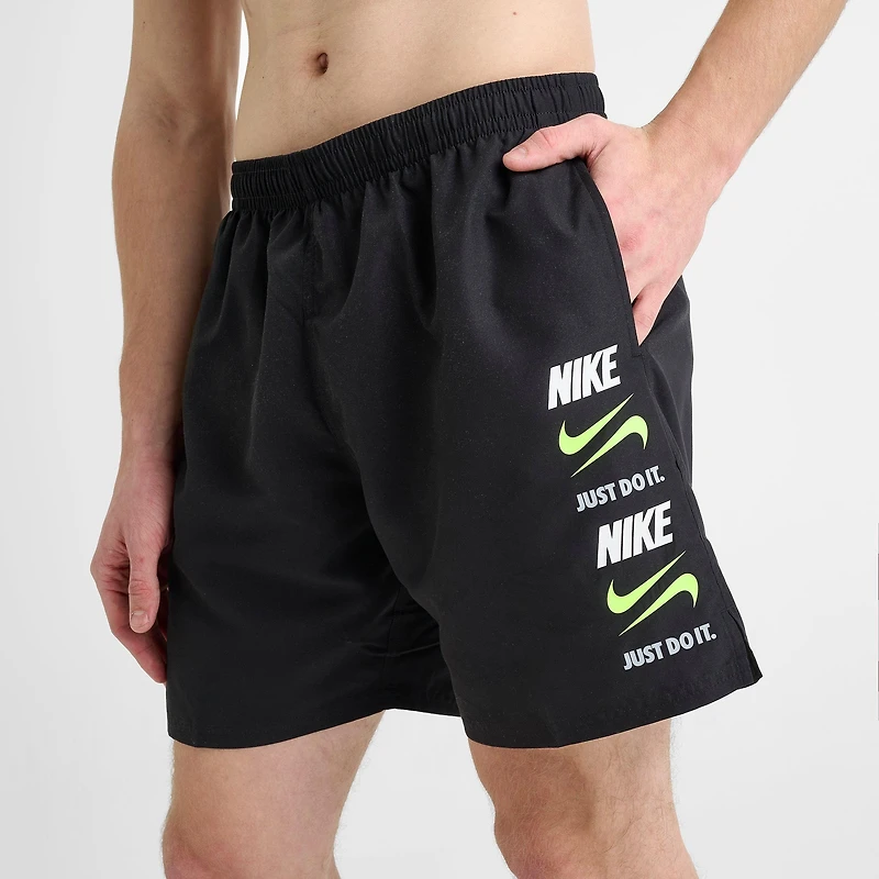 Men's Nike Swim Stack Logo Volley Shorts