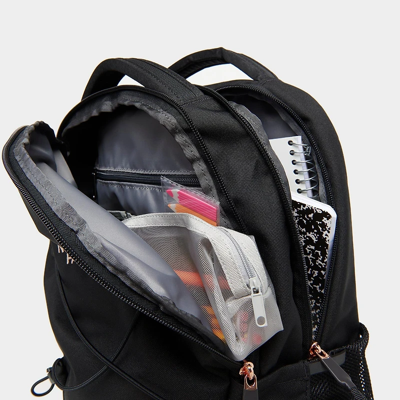 jack skellington mini backpack Loungefly The Nightmare Before Christmas Reversible Sequins Color:ZT6_Endless Dusk/Silver Metallic and his signature black tablet sleeve Backpack Sac A Dos